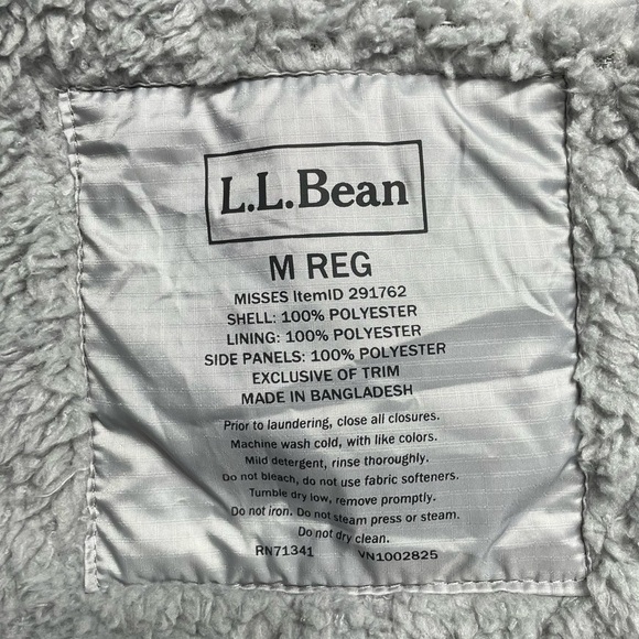 L.L. Bean Women's Fleece-Lined PrimaLoft Vest Gray Size Medium Regular - Picture 2 of 12